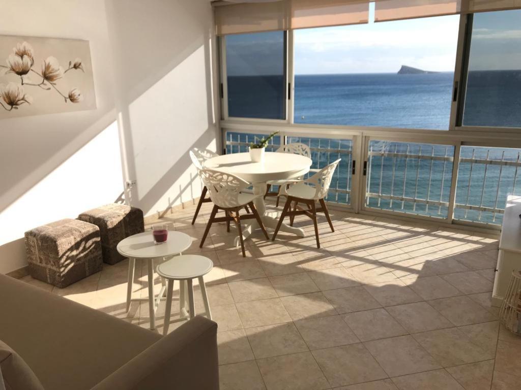Los Fernandos, 1St Line Beachfront Poniente, 2 Bedroom Apartment Ocean Terrace Benidorm Esterno foto