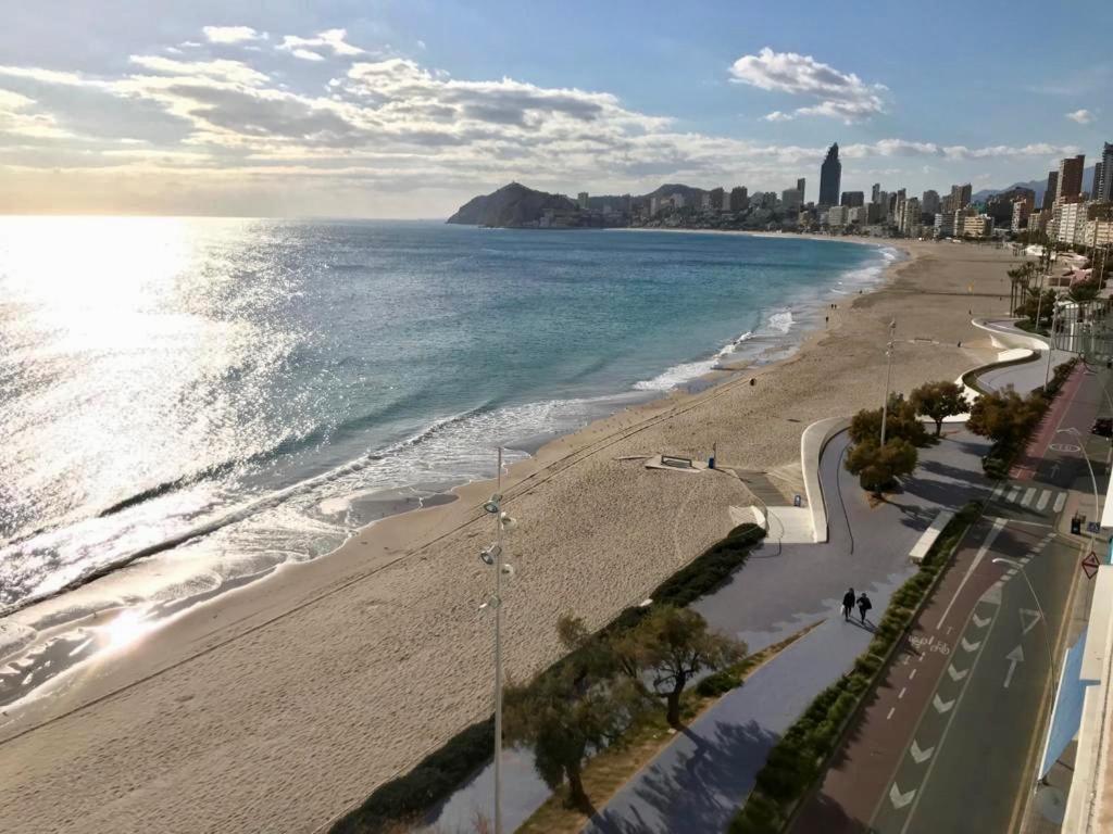 Los Fernandos, 1St Line Beachfront Poniente, 2 Bedroom Apartment Ocean Terrace Benidorm Esterno foto